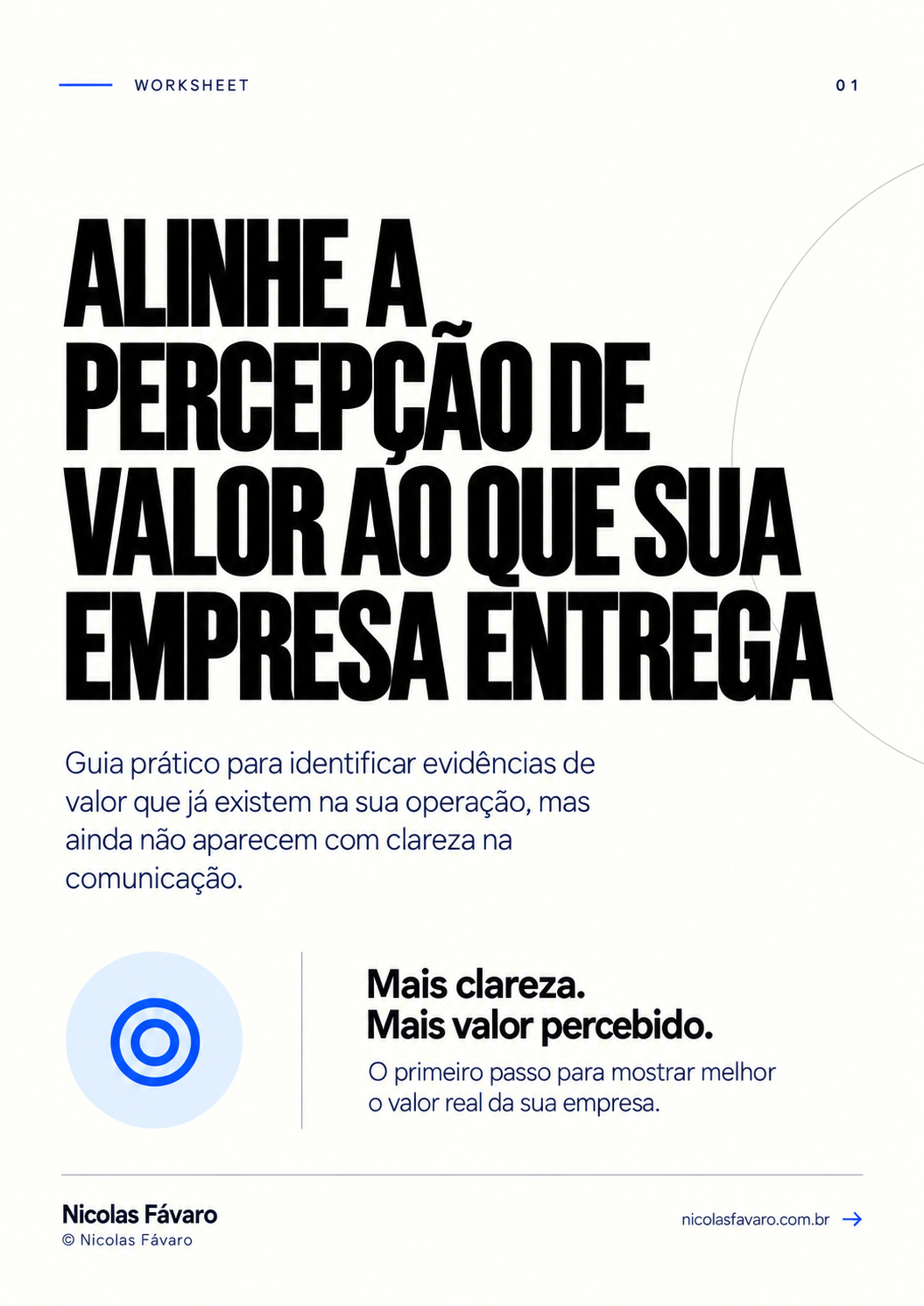 Capa do material Alinhe a percepção de valor ao que sua empresa entrega